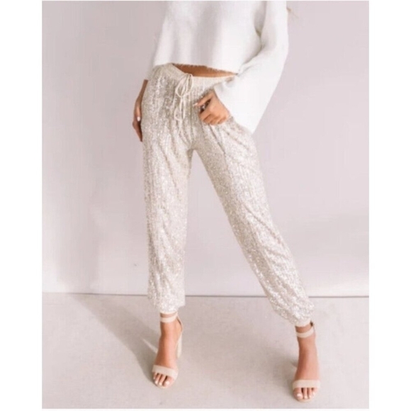 Sequin joggers muche & muchette Size S - Picture 1 of 11